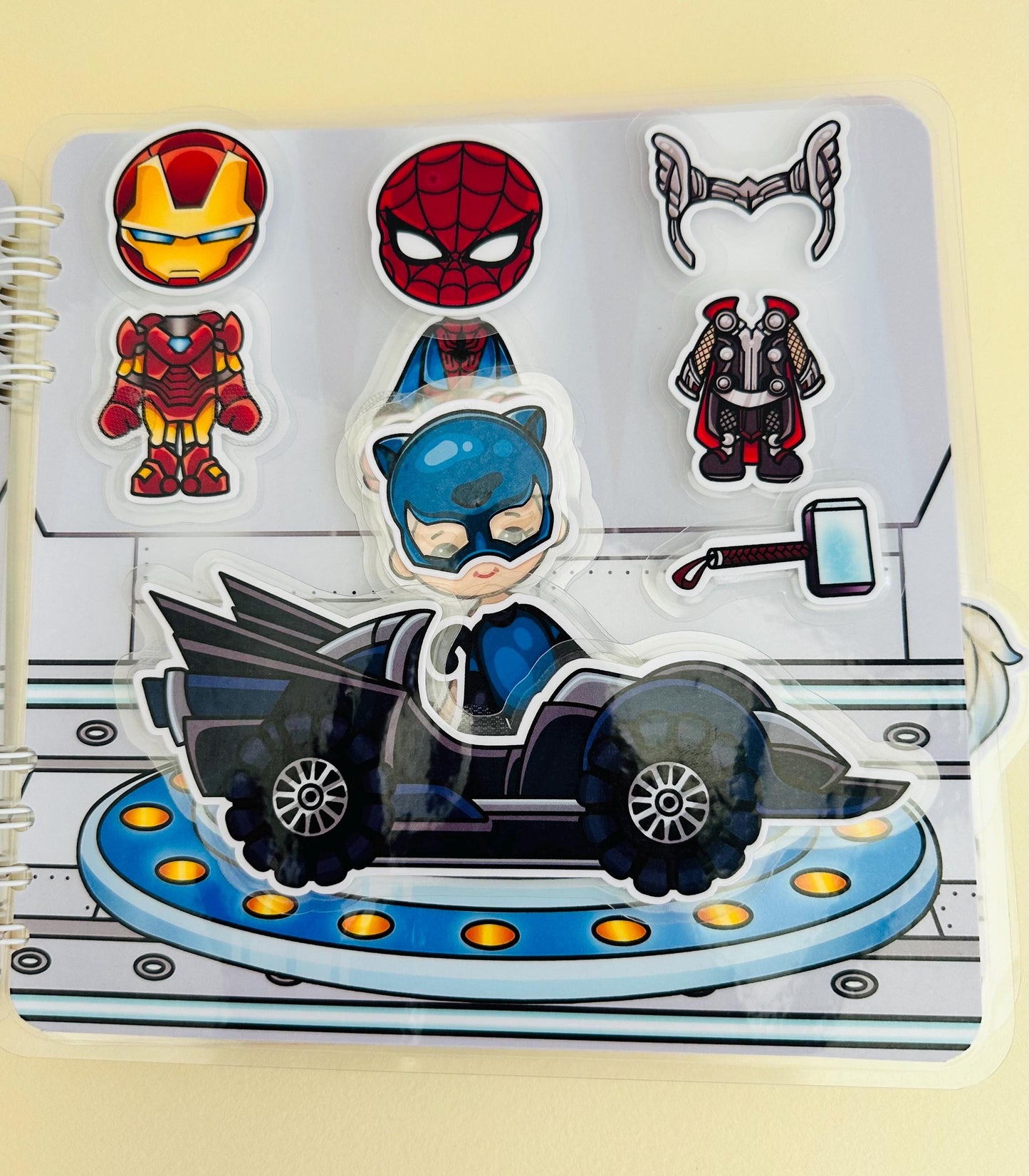 Children Velcro Book Superhero for Boys - Educational Toy