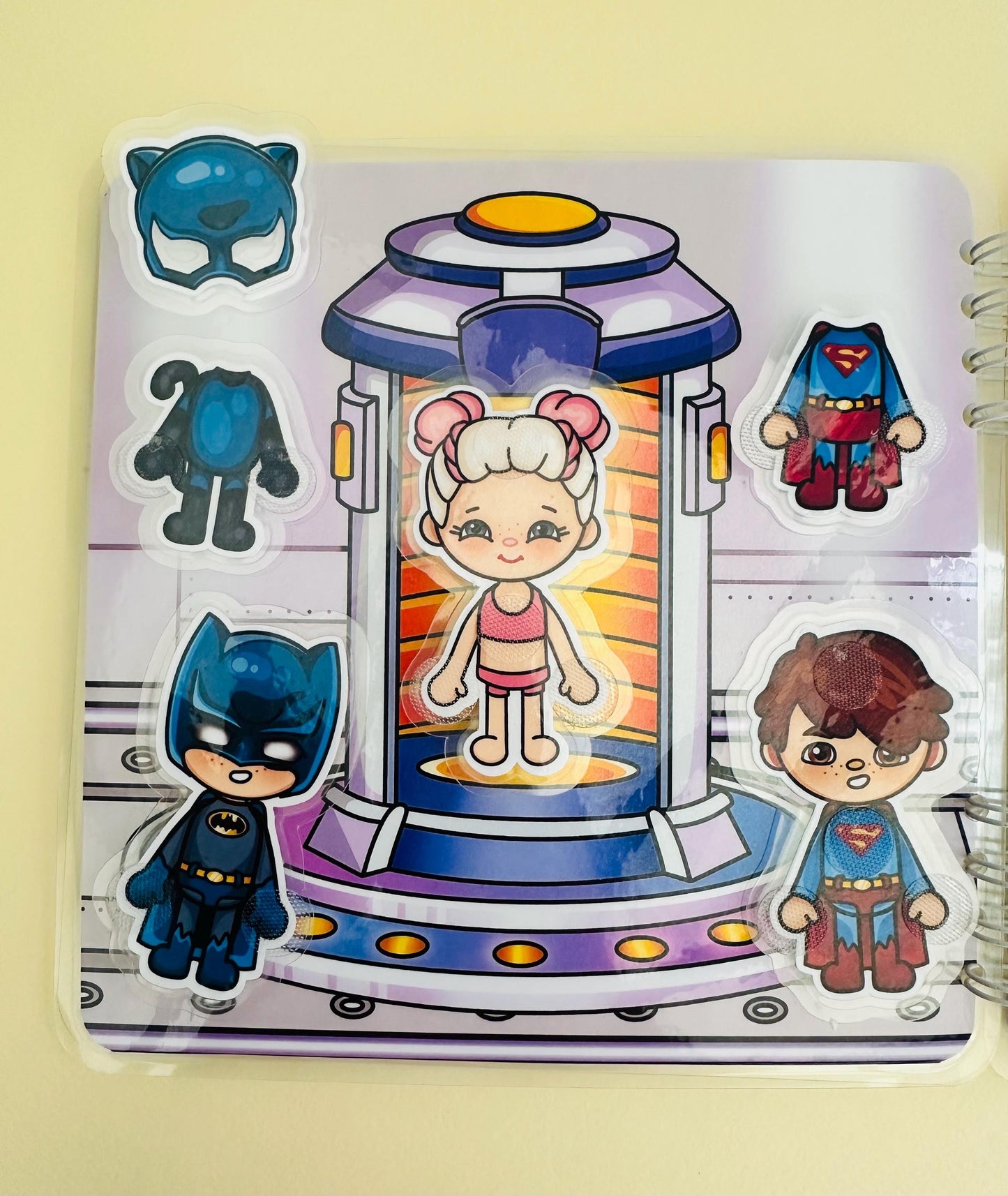 Children Velcro Book Superhero for Boys - Educational Toy