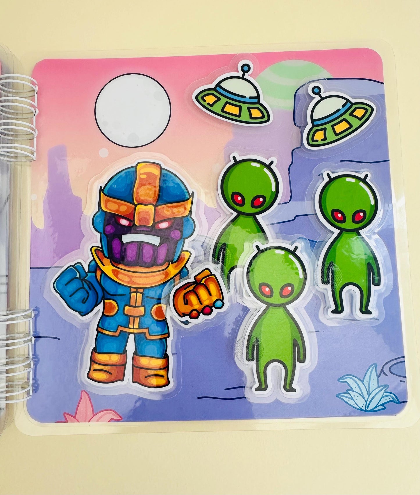 Children Velcro Book Superhero for Boys - Educational Toy