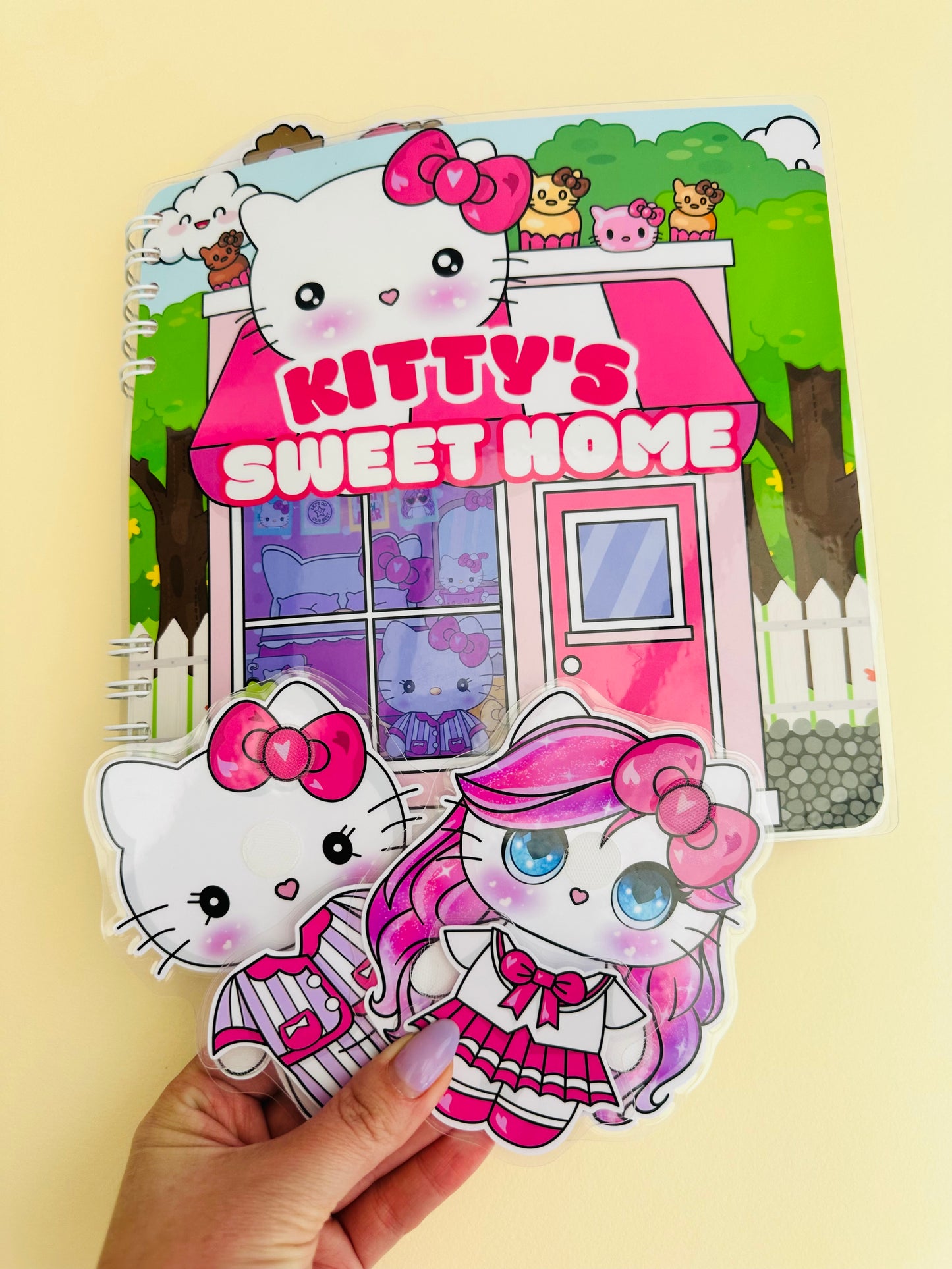 Kitty’s sweet home - Children Velcro Book Kitties Sweet Home - 21*21 cm