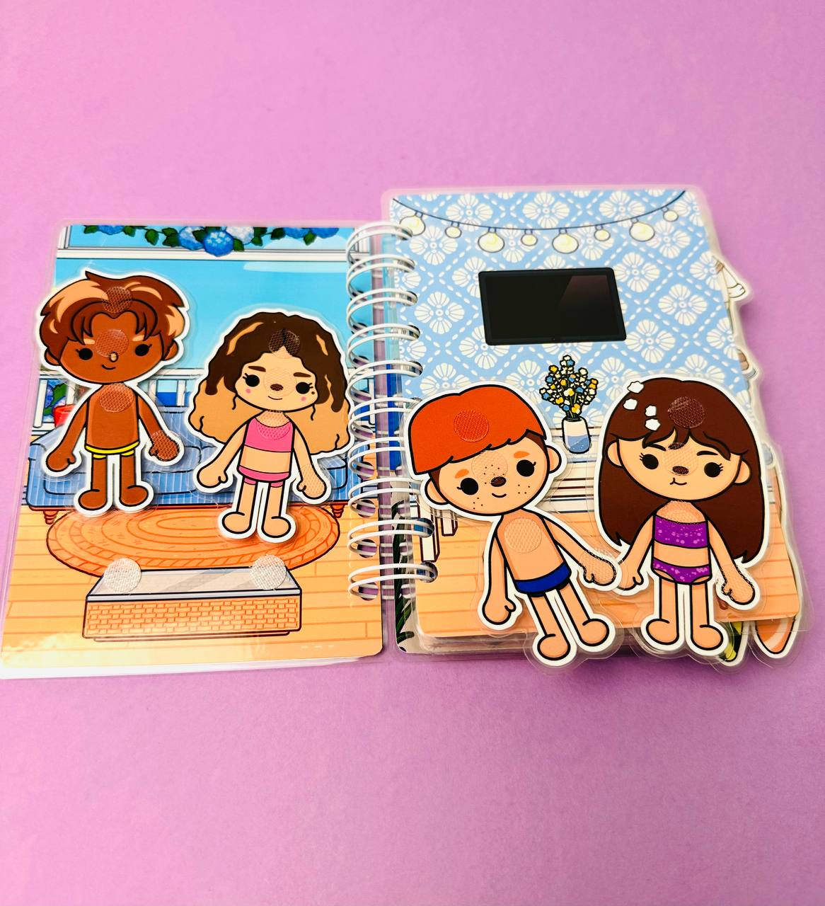 Summer Cottage is an exciting mini Velcro book in A6 format, designed for little creativity lovers