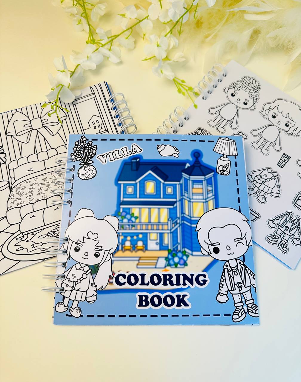 Toca Boca Colouring Book Villa House Heroes - Educational Toy for Children