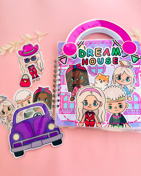 Barbie Dreamhouse Velcro Book for Children - Edition Type: Children's Book, Cover Type: Paperback, Year: 2-10