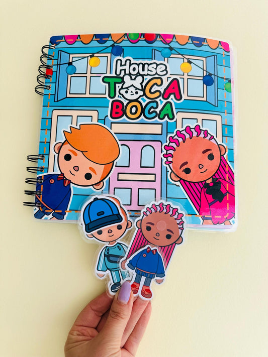 Toca Boca Children Chrome Book House with Movable Pieces