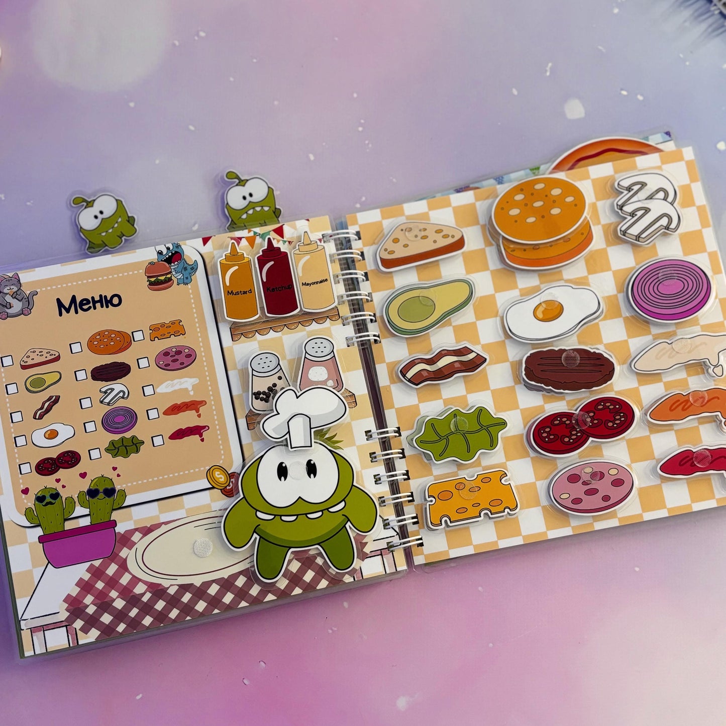 Nom-nom Cafe Sticker Book for Children - Create Your Own Adventure with Smart Details