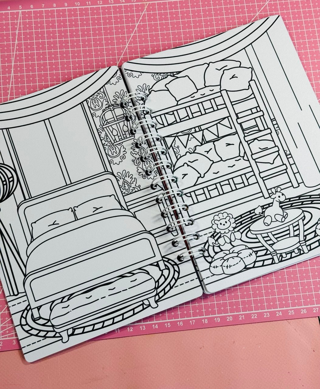 Panda Park Coloring Page for Creativity for Children with Little Heroes and Stickers - Size A5, 11 Pages of Thick Cardboard 220 Thickness
