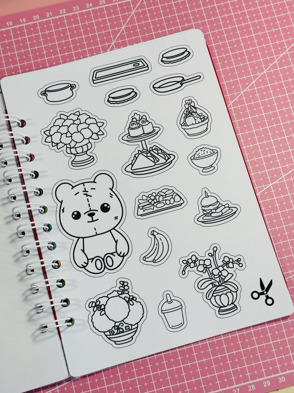 Panda Park Coloring Page for Creativity for Children with Little Heroes and Stickers - Size A5, 11 Pages of Thick Cardboard 220 Thickness